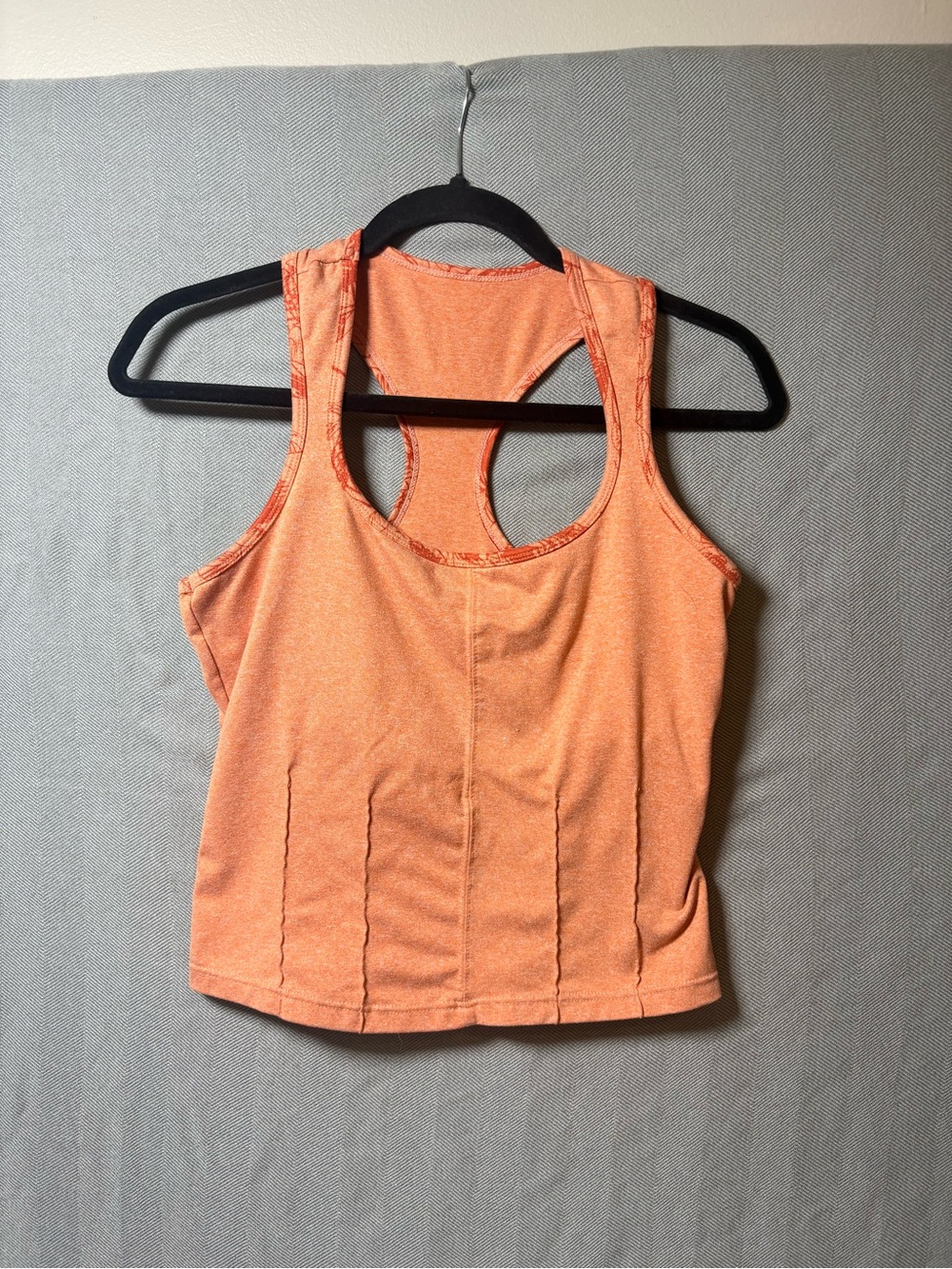 Source Unknown Peach-Orange Racerback Tank